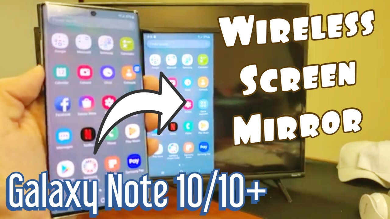 Galaxy Note 10 / 10+: Screen Mirror Wireless Connect to TCL Smart TV (Roku TV)