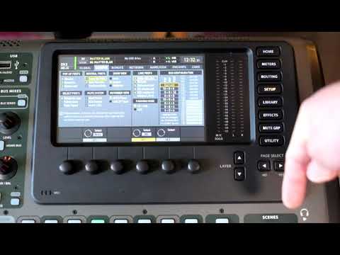 X32 Menu - The Set up menu
