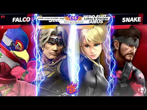 CSS 28 Doubles - WQ - Frozen & Mage (Snake/Falco) vs. lukey & Disciple (ZSS/Simon) - SSBU