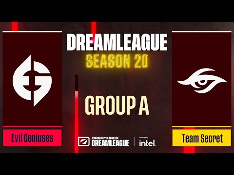 Dota2 - Evil Geniuses vs Team Secret - Game 1 - DreamLeague Season 20 - Group A