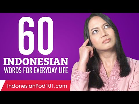 60 Indonesian Words for Everyday Life - Basic Vocabulary #3