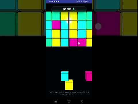 Neon Block Matrix 3D video thumbnail