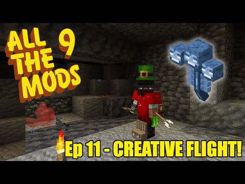 World of Holiday - All The Mods 9 - Ep11 - Creative Flight + Vanilla Bosses - Minecraft 1.20