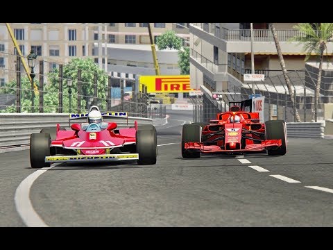 Ferrari F1 2018 vs Ferrari F1 1979 - Monaco