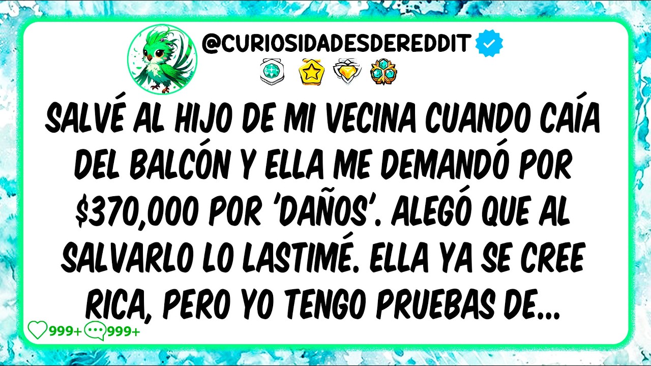Salvé al hijo de mi vecina cuando caía del balcón y ella me DEMANDÓ por $370,000 por 'DAÑOS'. Alegó