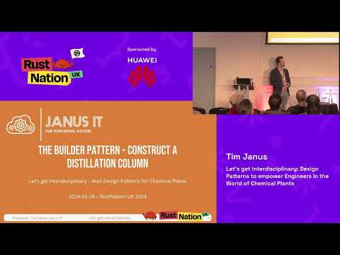 Tim Janus - Let's get interdisciplinary: Rust Design Patterns for Chemical Plants