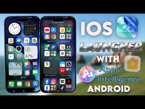 iOS 26 Launcher iPhone Style on Android with Apple Intelligence