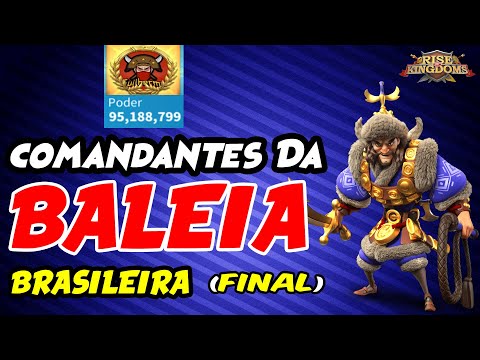 Ultima parte da Entrevista com BALEIA Brasileira - COMANDANTES/EQUIPAMENTOS - RISE OF KINGDOMS - ROK
