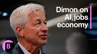 JPMorgan CEO Dimon on Growth of AI, Jobs, Government Shutdown