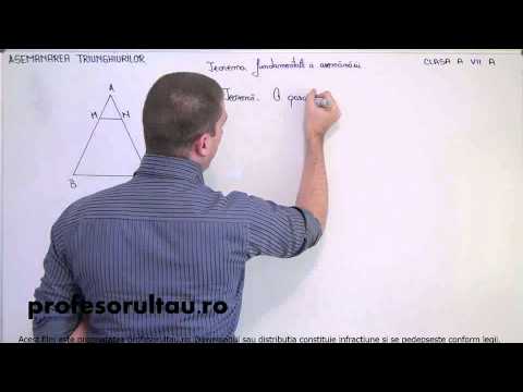 28   cls7   Asemanarea triunghiurilor   teorema fundamentala a asemanarii criterii de asemanare   definitii   partea 2
