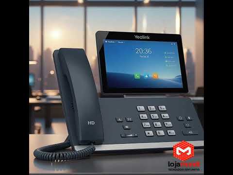 Video do produto Telefone IP Yealink T58W Pro - Smart Business Phone com Tela Touch 7", Wi-Fi Dual Band, Bluetooth 4.2 e 16 Contas SIP
