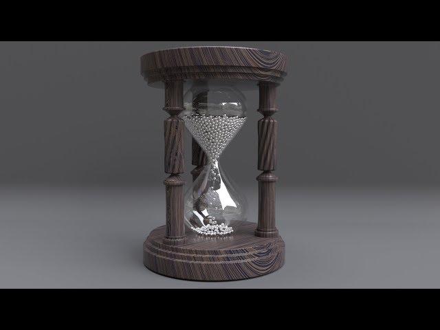 Create a realistic hourglass