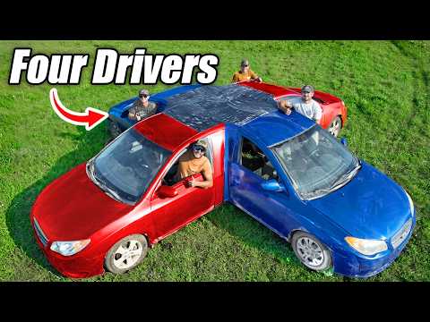 What Happens When You Stick 4 Cars Together?
