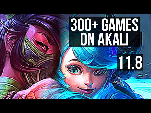 AKALI vs GWEN (MID) | 6 solo kills, Legendary, 17/4/9, 300+ games | EUW Grandmaster | v11.8