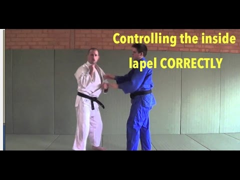 Grip fighting basics - Controlling the inside lapel correctly