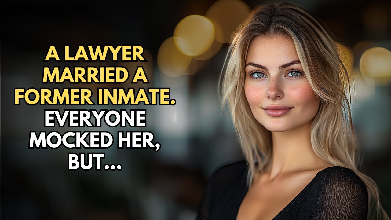 A LAWYER MARRIED A FORMER INMATE  EVERYONE MOCKED HER, BUT...