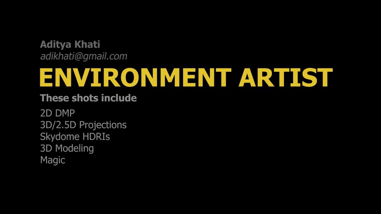 VFX Studio Showreel