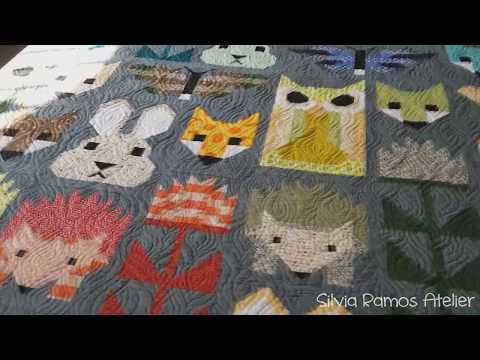 DIY - Quilt Fancy Forest finalizado por Silvia Ramos Atelier