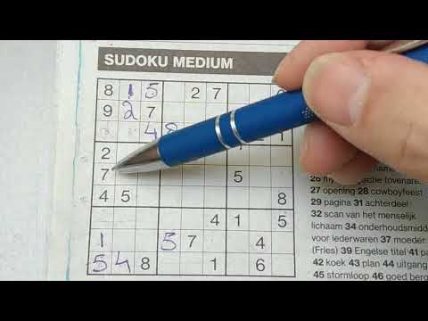 Lock Down? I will still continue with our daily practice. (#478) Medium Sudoku puzzle. 03-16-2020