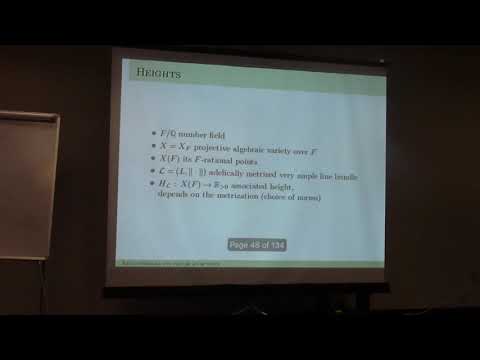 Y. Tschinkel - 28-01-2019 - Equivariant arithmetic geometry