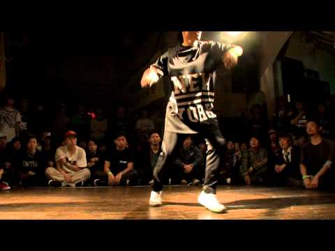 Nonsuke vs SHUHO(TOKYO FOOTWORKZ) DANCE@LIVE 2014 FREESTYLE KANTO vol.5【QUARTERFINAL】