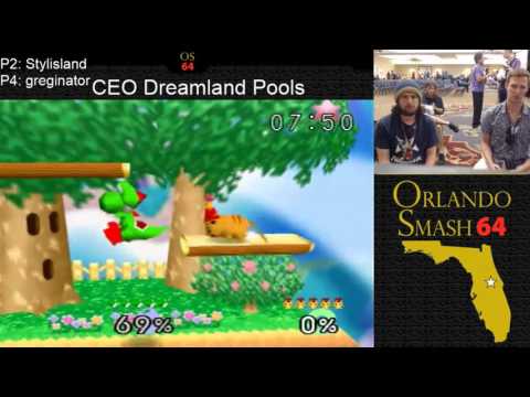 CEO Dreamland Pools   Stylisland Yoshi vs greginator rat   Smash 64
