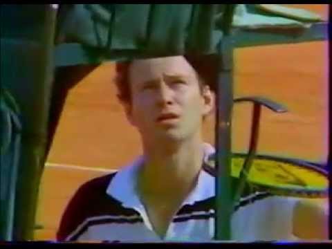 McEnroe Connors settling dispute at the net SF RG 1984