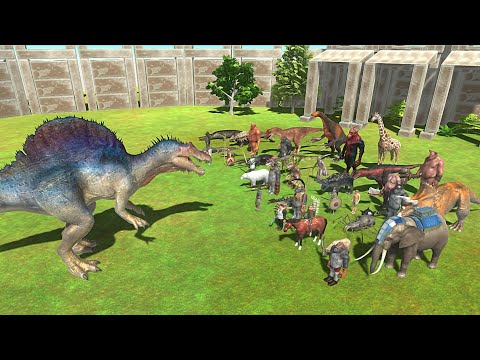 SPINOSAURUS VS RANDOM UNITS Similliar price - Animal Revolt Battle Simulator