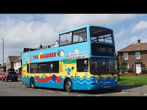 TOP DECK RIDE: Route 19 | X239NNO/17239 - Stagecoach North East: Dennis Trident/ALX400