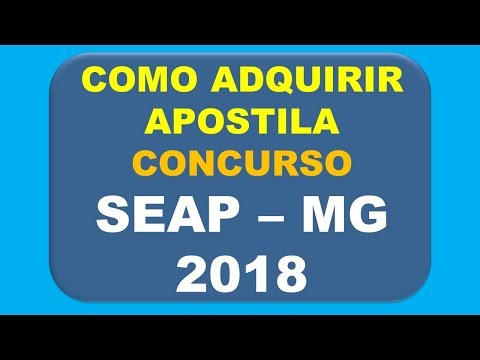 Baixar Apostila Concurso SEAP - MG 2018 Agente de Segurança Penitenciário