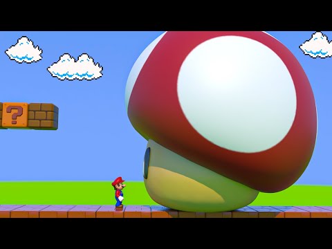 Mario eats a Giant Mushroom and then this happened