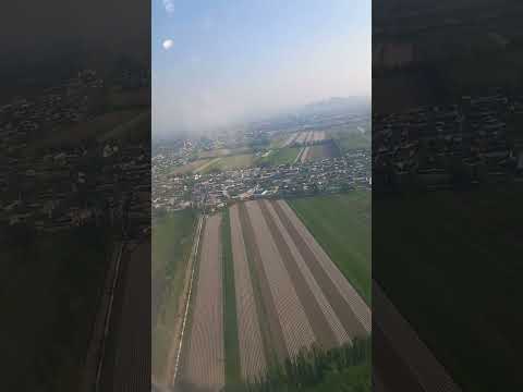 This is Kyrgyzstan city Osh. Osh Novosibirsk flight 19.04.2023. Nature is very beautiful