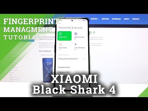 How to Add Fingerprint on XIAOMI Black Shark 4 - Set Up Fingerprint Protection & Backup Screen Lock