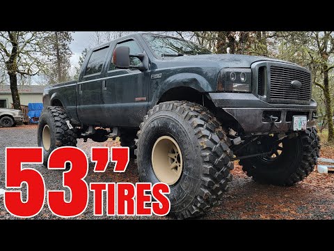 I Build My Dream Truck. F250 Super Duty  8" lift Rough Country  53" XZL Military Tires