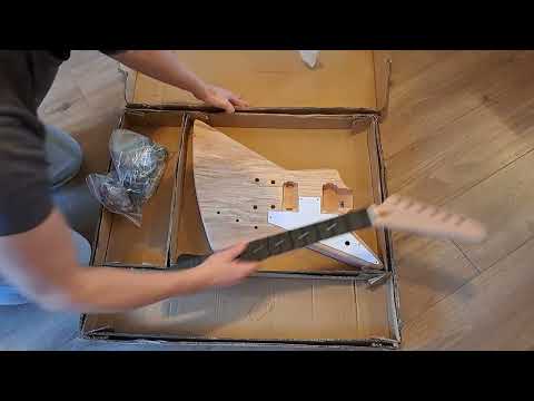 Unboxing Coban Guitars Explorer DIY kit