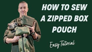 How To Make A Zipped Box Pouch- EASY TUTORIAL
