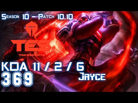 TES 369 JAYCE vs CORKI Top - Patch 10.10 KR Ranked