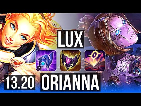 LUX vs ORIANNA (MID) | 16/2/10, 1.8M mastery, Legendary, 300+ games | EUW Master | 13.20