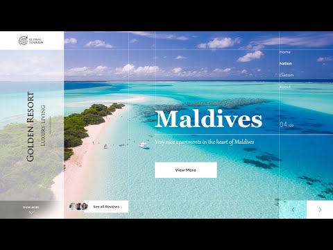 Website UI Design In Adobe XD | Tourism website UI Design