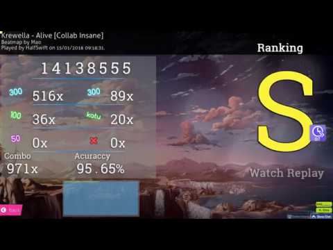 Osu! Krewella - Alive [Collab Insane] DoubleTime FC 95.65% Acc