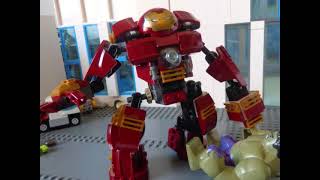 Download lagu Lego Avengers Age Of Ultron Hulk VS Hulkbuster full fight scene mp3