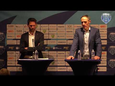 Persconferentie Donar vs Spirou Basket