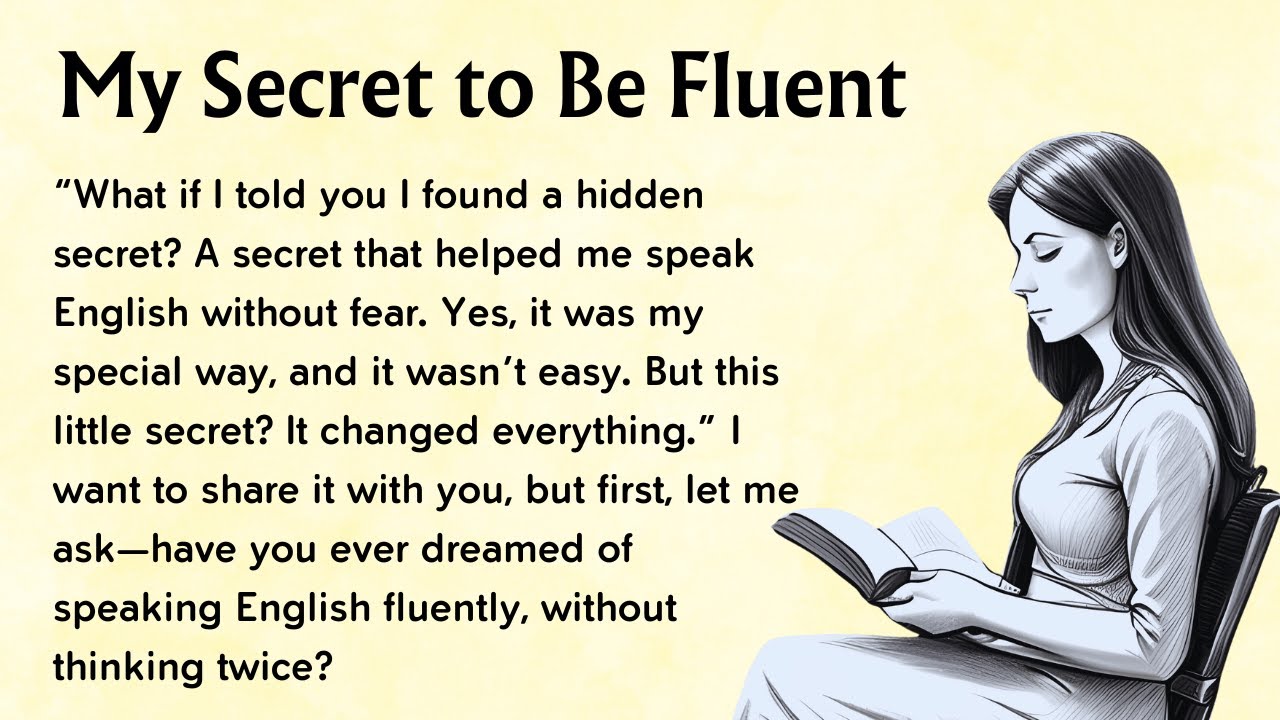 My Secret to Be Fluent || English Listening Practice || Graded Reader