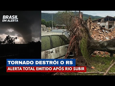 Tornado Gigantesco Deixa Rastro de Destruição no RS | Brasil em Alerta