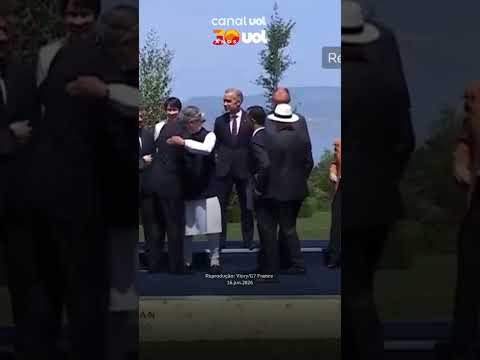 Lula e Trump não se cumprimentam em foto de líderes na reunião do G7 na França; veja vídeo