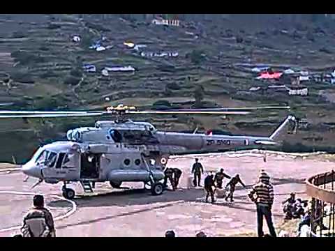 Badrinath to Josimat - rescued by helicopter