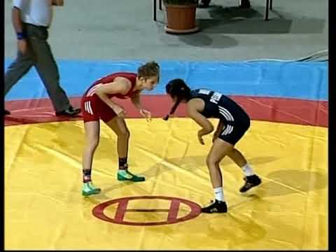 51 kg. Nina Hemmer (GER) vs Andreia Pelianca (ROU)3-5 place, european Yunior Champ.2013 Skopje