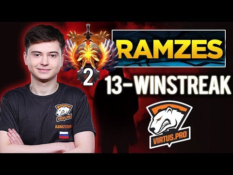 Is he the World's Best Dota 2 Carry? RAMZES666 CRAZY 13-Winning Streak to reach TOP 1 MMR - Dota 2