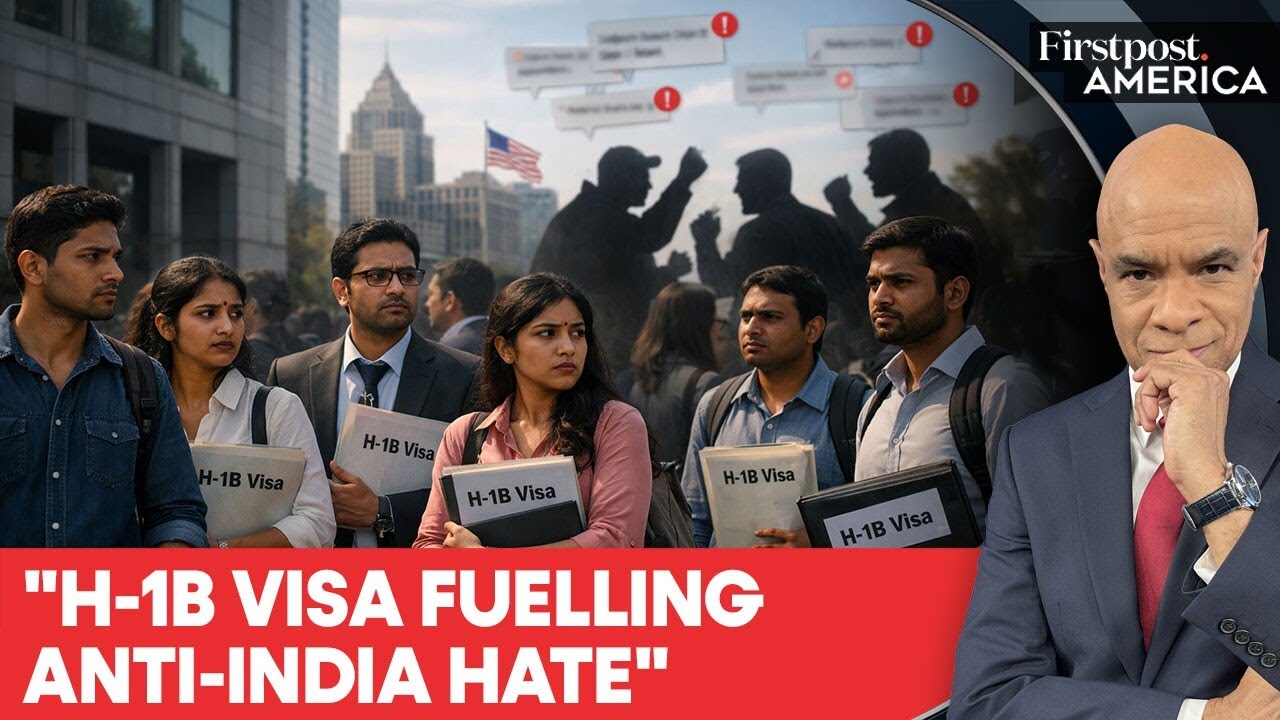 Anti-India Slurs in US Rise 115% As H-1B Visa Debate Intensifies: Report | Firstpost America | N18G 