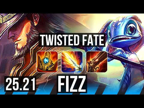 TWISTED FATE vs FIZZ (MID) | Godlike | KR Master | 25.21
